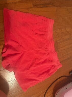 Z supply Women's Casual Terry Cloth Shorts -orange